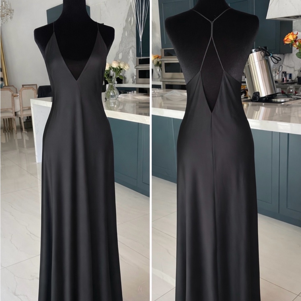 Zara Black Backless Dress